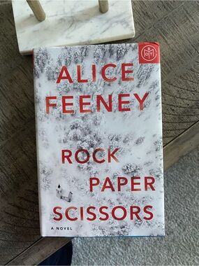Alice Feeney "Rock Paper Scissors" Hardcover - White & Red